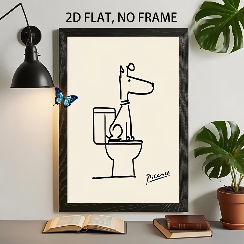 Interior Design Living Room - Moderne, retro leuke hondentoilet Picasso lijn