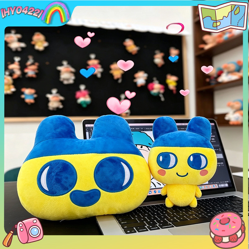 Throw Pillow - Cartoon Tamagotchi Kuchipatchi Cartoon Pop Zachte