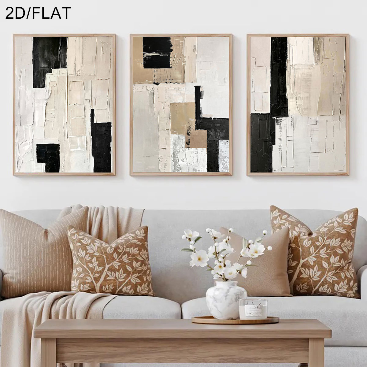 3 stuks frameloos, 3 stuks/set - Abstract Canvas Set recensie en prijs
