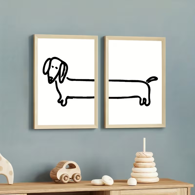 2 STKS Moderne Teckel Grappige - Interior Design Living Room recensie en prijs