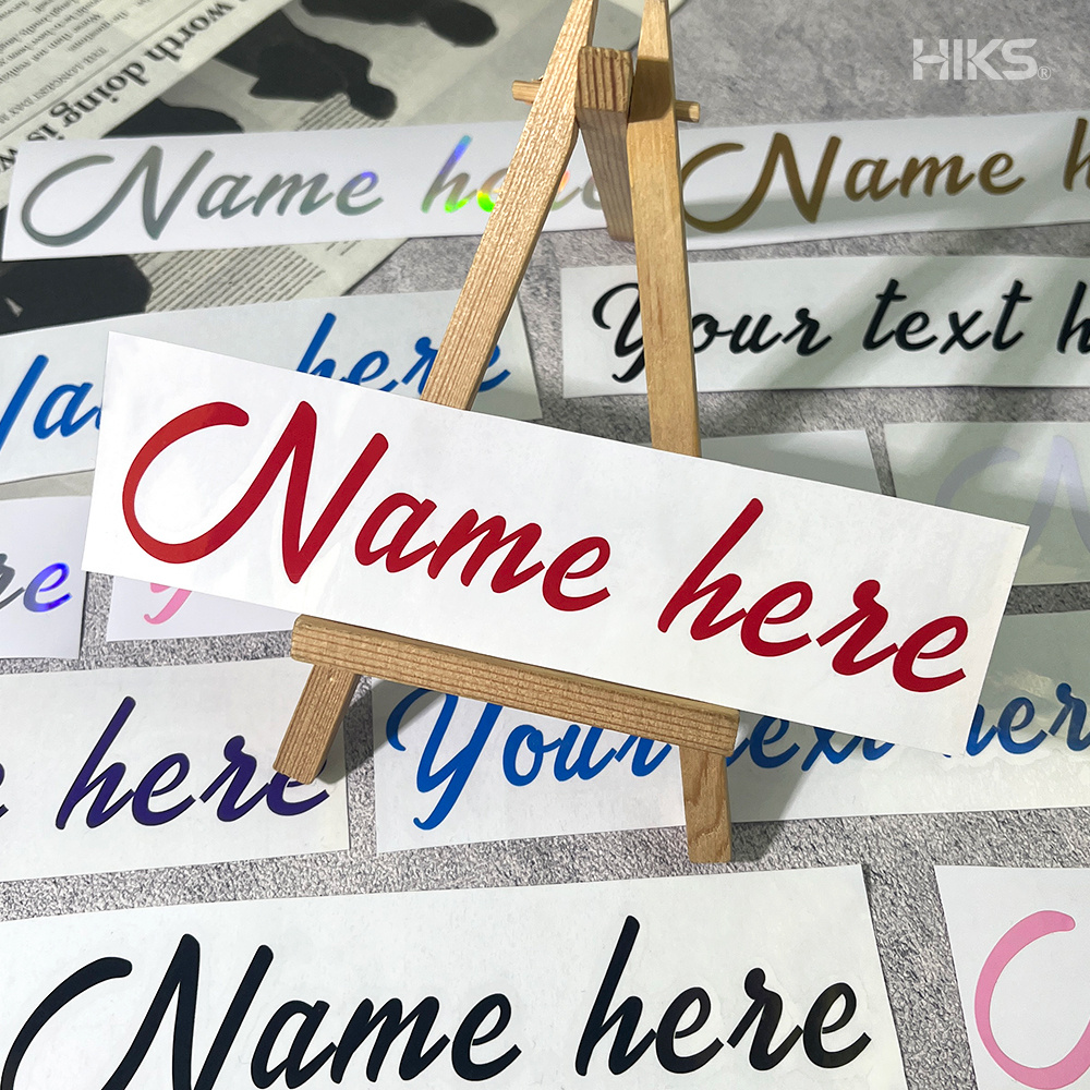 2 STUKS Aangepaste cursieve na - Wall Sticker recensie en prijs