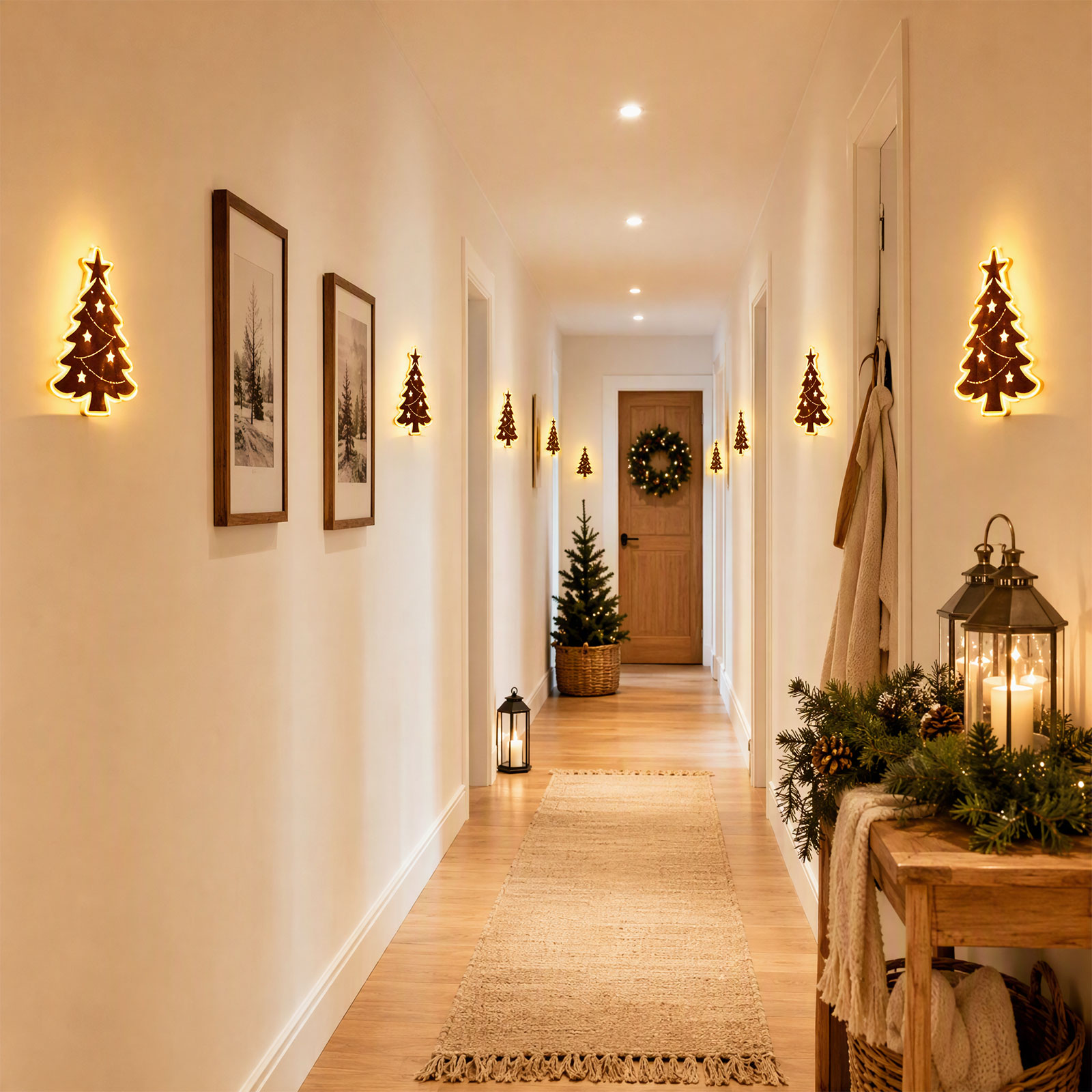 Kerstman Rendier Gloeiende 3D  - Wall Sticker recensie en prijs