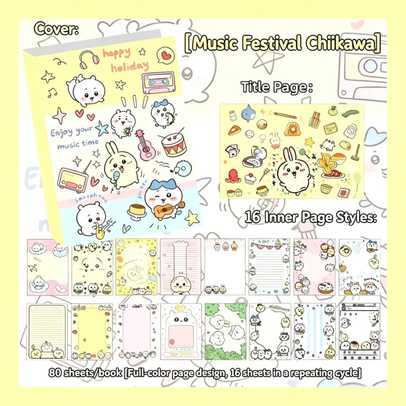 Chiikawa schattig notitieboek  - Wall Sticker recensie en prijs