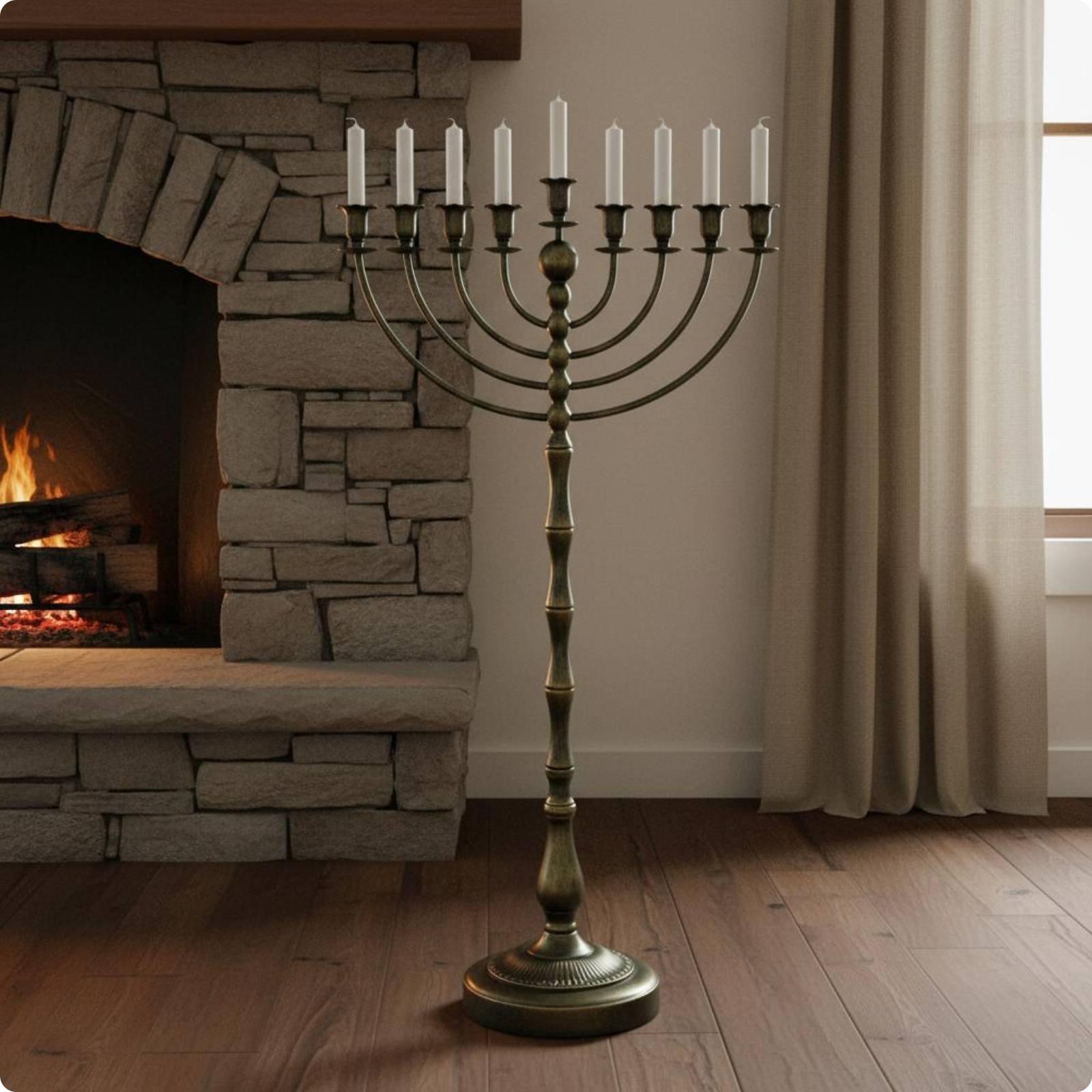 Hoge bronzen kandelaar, vloers - Candle Holder Decor recensie en prijs