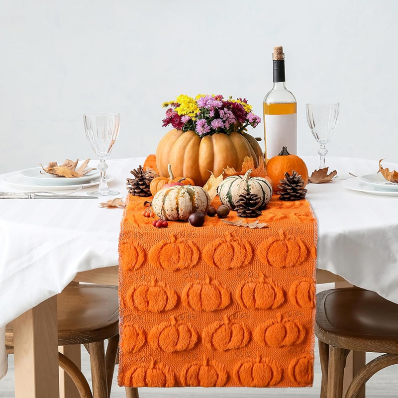 Herfst Oranje Pompoen Tafellop - Table Runner recensie en prijs