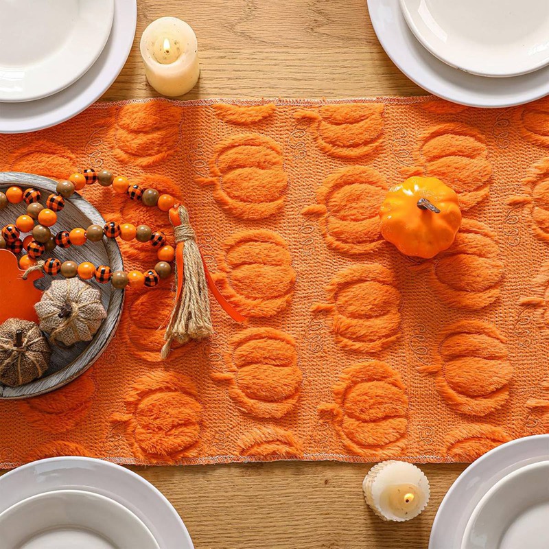 Herfst Oranje Pompoen Tafellop - Table Runner recensie en prijs