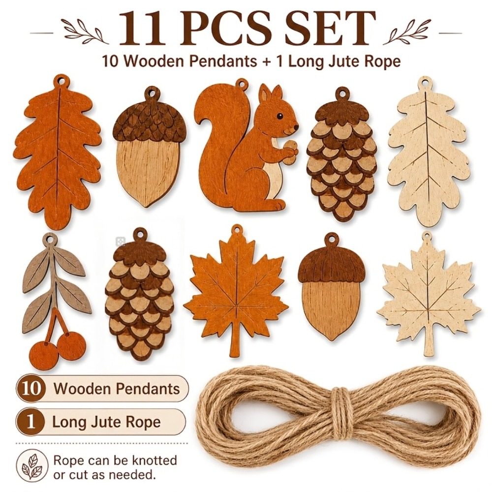 11 stuks 2D platte Thanksgivin - Wall Art recensie en prijs